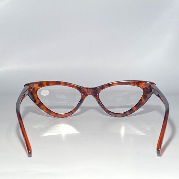 1174 Emma Cateye Reading Glasses 2.25 Tortoise Readers NWT - Picture 5 of 9
